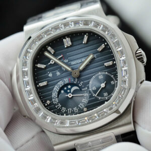 Đồng Hồ Patek Philippe Nautilus 5724G Replica 1 1 Đính Đá Mặt Xanh Nhà Máy PPF 40mm (2)